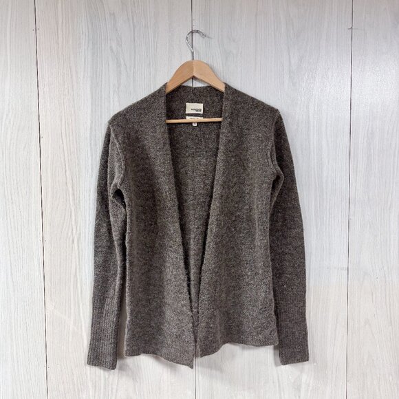 Aritzia Wilfred free 100% Cashmere Very Soft Brown Cardigan - Picture 2 of 6